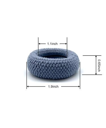 12 PCS Seamless Cotton Hair Bands for Thick, Heavy & Curly Hair - Large Thick Hair Ties for Women - Buy Online on GoSupps.com