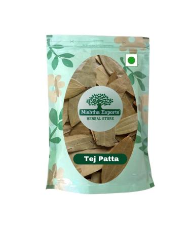 Tej Patta-Cinnamomum tamala-Raw Herbs-Tejpatta-Bay Leaf-Jadi Booti-Single Herbs (50 Gram) 50 g (Pack of 1)