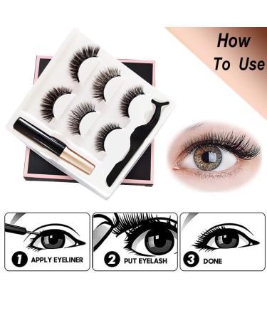 Shop Magnetic Eyeliner & Eyelashes Kit - Waterproof & Long-Lasting 5 Magnetic Lashes Tweezers Included for a Natural Look - International Shipping - Buy Online on GoSupps.com