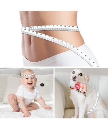 REIDEA Dual Sided Soft Fabric Tape Measure 79in/200cm for Body Measurement, Fitness, Weight Loss, Sewing - White - Buy Online on GoSupps.com