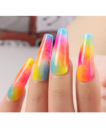AIMEILI Neon Gel Nail Polish Set - Hot Pink, Orange, Purple, Blue Colors - 6pcs x 10ml - Summer Kit Set 12 - Buy Online on GoSupps.com