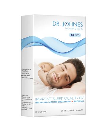 Dr.Johnes Advanced Mouth Tape for Sleeping, Sleep Strips, Sleep Mouth Tape, Sleep Tape, Mouth Breathing Tape - Advanced Gentle Mouth Tape for Better Nose Breathing - Provide Effective - 60 PCS