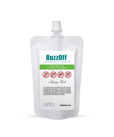 BuzzOff Horse Fly Spray Concentrate Makes 1 Litre 100ml Neem Oil Citronella Eucalyptus Extra Strong Formula | Long-lasting Fly Spray for Horses | Effective Horse Insect Repellent | NEW Easy Squeeze!