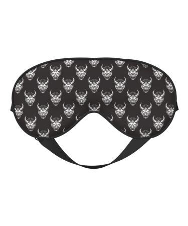 Vintage Devil Mask Sleep Mask Adjustable Double -Sided Eye Mask Soft Sleeping Eye Covers for Sleeping Perfect Shading Reduce Eye Edema