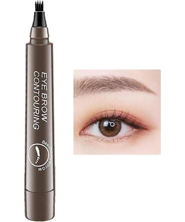Eye Brow Pencil | Four Forked Eyebrow Pencil Microblading Eyebrow Pencil Long-Lasting Eyebrow Makeup for Natural-Looking Eyebrow Ngumms Gray Brown - Buy Online on GoSupps.com
