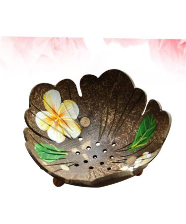 Ciieeo 2pcs Soap Case Sponge Dish Wood Soap Holder Kitchen Soap Holder Bathroom Soap Dish Bar Holder Shower Soap Dish Wood Soap Rack Decorative Soap Container Bracket Wooden Coconut Shell - Buy Online on GoSupps.com