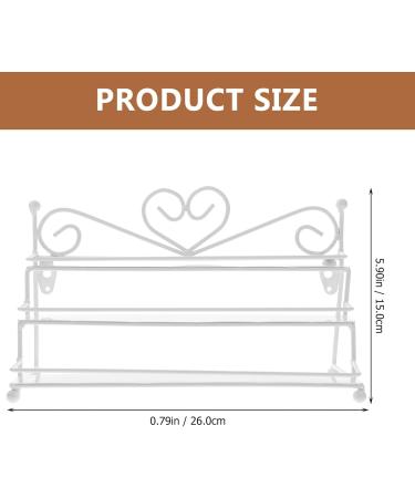 Frcolor Metal Nail Polish Wall Rack Organizer | 3 Tier Display Holder (White) - International Shipping Available - Buy Online on GoSupps.com