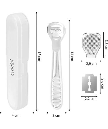 Buy Econtal Corneahobel - Stainless Steel Foot Care Tool with 10 Blades | Best Corneal Remover & Rasp for Healthy Feet - Buy Online on GoSupps.com