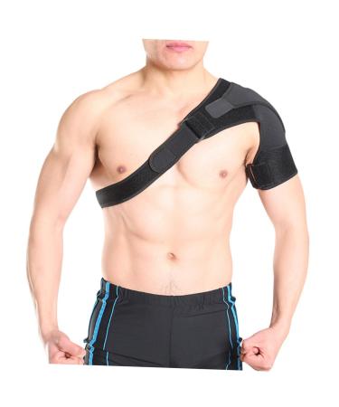 FRCOLOR 2pcs Shoulder Brace - Breathable Support Strap & Shoulder Pad | Black - Ideal for Pain Relief & Recovery - Buy Online on GoSupps.com