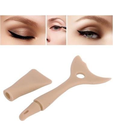 Silicone Eyeliner Aid Soft Portable Silicone Eyeliner Tool for Cosmetic(Coffee Color) - Buy Online on GoSupps.com