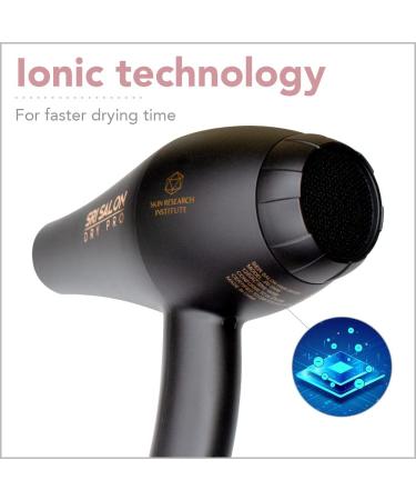 SRI Salon Dry Pro Infrared Light 1875W Blow Dryer with Negative Ions for Reduced Frizz & Max Shine - Fast-Drying, Free Attachments Included - Buy Online on GoSupps.com