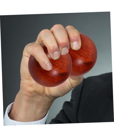 Beaupretty Wooden Handicraft Massage Balls - 4 PCS Stress-Relief & Muscle Stretching Tools - 5x5cm Mahogany & Bamboo Gymnastics Balls - Buy Online on GoSupps.com