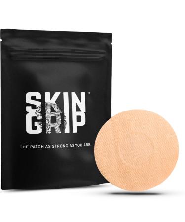 Skin Grip MAX Adhesive Patches for Freestyle Libre (10-Pack) Non-Fraying Extreme CGM Tape Continuous Glucose Monitor Protection(Tan)