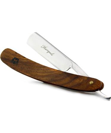Haryali Wooden Shaving Set - Premium Cut Throat Razor & Badger Hair Brush for Ultimate Shaving Experience | International Shipping Available - Buy Online on GoSupps.com