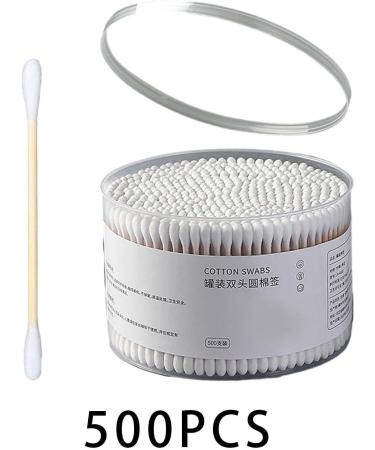 Sharplace Pack of 500 Disposable Cotton Swabs - Wooden Cleaning Sticks for Care & Hygiene - Buy Online on GoSupps.com