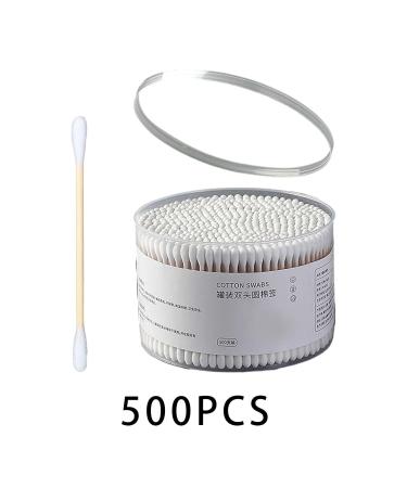 Perfeclan 500 Cotton Swabs - Double-Headed Cleaning Sticks for Makeup Ears & Brushes - Round White Bulk Pack - Buy Online on GoSupps.com