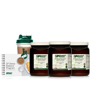 Standard Process SP Detox Balance Chai - Gluten-Free Detox Cleanse Formula with Magnesium Iron Creatine Protein arginine Monk Fruit Extract l-leucine Choline Potassium - 28-Day Program Kit