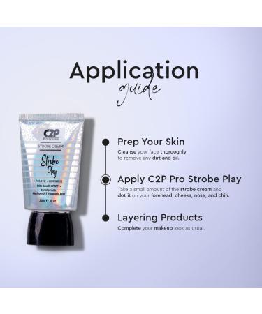 C.2.P P-r.o Strobe Cream SPF++ Gold 30g | Niacinamide & Hyaluronic Acid | Moisturizer + Highlighter + Primer | Flawless Radiant Dewy Skin | Illuminating & Glowing Makeup Base - Buy Online on GoSupps.com