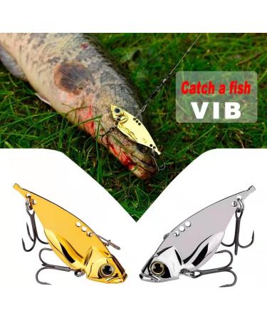 5 Pack Metal Blade Baits for Bass Fishing - VIB Fishing Spoons, Crankbaits, Swimbaits - Trout, Walleye, Crappie Lures - Saltwater Blade Fishing - Silver Blade Baits (5pcs/box) - Buy Online on GoSupps.com