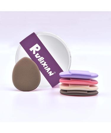 RUBIXIAN Finger Puff 4 Pcs Mini Makeup Puff Set - Super Soft Beauty Tools for Foundation, Concealer, and Eye Shadow - Latex-free Blending Sponges in 4 Colors - Buy Online on GoSupps.com