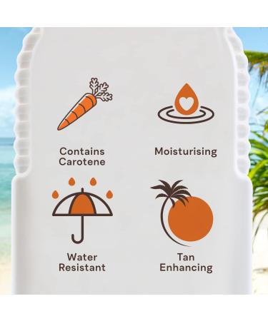 Malibu Sun SPF 4 Bronzing Tanning Body Butter with Beta Carotene and Argan Oil Water Resistant Tropical Coconut Fragrance 300ml - Buy Online on GoSupps.com