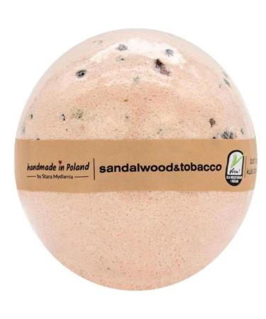 BRAVO ALFRED Foaming Bath Ball Made Poland Stara Mydlarnia 200g - Bath Bomb for Moisturising Dry Skin Perfect for Foaming Bath & Spa (Sandalwood & Tobacco 200g (1 Pack))