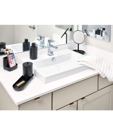 iDesign Cade Bathroom Accessories - Matte Black Finish - 16.5 cm x 11.4 cm x 25.5 cm - Buy Online on GoSupps.com