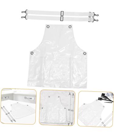 FRCOLOR barber apron dishwashing apron salon apron adjustable apron hair dresser apron hairdresser apron hairstylist aprons for women work apron hair apron tpu white men and women make up - Buy Online on GoSupps.com