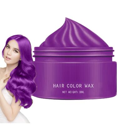 Temporary Hair Color Washable Color Wax Party Hair Dye Fast Drying NonSticky Cream For Kids Teens Adults Cute Cosplay Festival Look Temporary NonToxic Easy Wa Purple - Buy Online on GoSupps.com