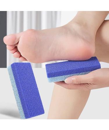 Foot Pumice Stone Exfoliating Pumice Stone Foot Scrubber Sponge Hard Skin Removal Foot Care for Callus Remover Feet Smooths Skin - Blue - Buy Online on GoSupps.com