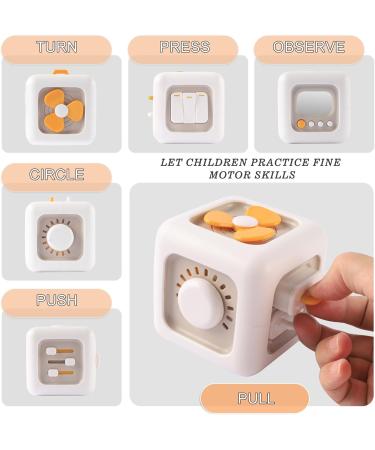 Busy Activity Cube for Toddlers | 6-in-1 Montessori Motor Skills Toy | Educational Fun for Ages 1-4 - Buy Online on GoSupps.com