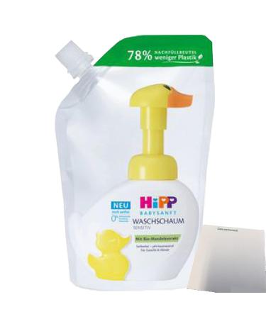 Hipp Babysanft Wash Foam Refill Pack of 3 (3x250ml) | Gentle Baby Care | International Shipping Available - Buy Online on GoSupps.com
