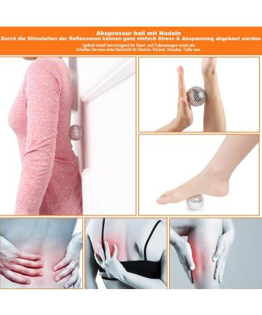 2 Magnetic Acupressure Balls & 5 Rings & 2 Bracelets 47mm Stress Relief Massage Tools for Fingers - Buy Online on GoSupps.com