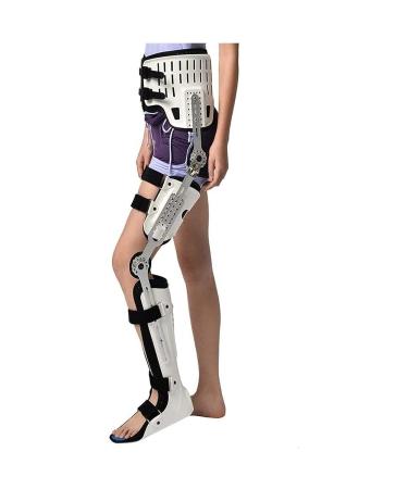 Adjustable Hip Joint Fixation Bracket Knee Support Brace Hip Knee Ankle Foot Orthosis Leg Fracture Lower Limb Paralysis Hip Walking Fixed with Walking Boots Brace Knee Surgery One Size Hip Knee An