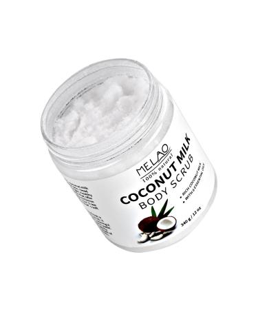 Coconut Milk Body Scrub - Ultra Moisturizing Organic Exfoliating Cream for Nourishing Peels | International Shipping - Buy Online on GoSupps.com