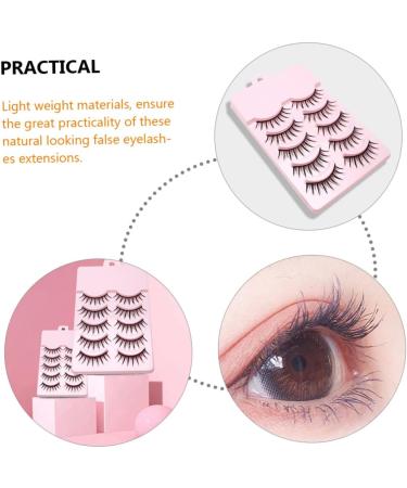 MAGICLULU 20 Pairs Fake Eyelashes Reusable Black Eyelashes Natural Lashes False Eyelashes Lashes Natural Look Short Fake Lashes Natural Soft Light Fake Lash Mango Fiber Set Slim - Buy Online on GoSupps.com