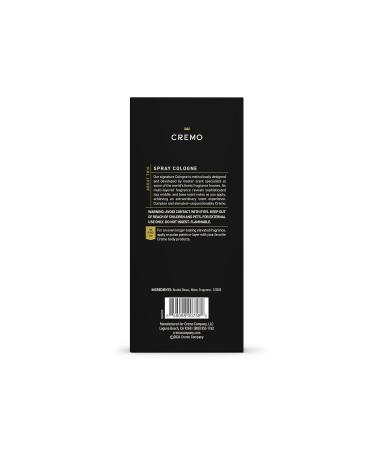 Cremo Cologne for Men - Distillers Blend Mens Cologne Spray - A Combination of Kentucky Bourbon Smoked Vetiver and American Oak Fragrances For Men 3.4 Fl Oz - Buy Online on GoSupps.com