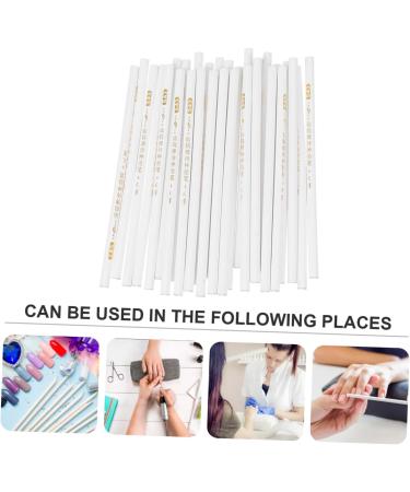 minkissy 90 Pcs Sticky Pen Manicure Dotting Pen Nail Painting Pen Nail Art Tools Para U as Crystal Picker Manicure Tools Bead Picker Pen Nail Dotting Pen Supply Wax Accessories French White - Buy Online on GoSupps.com