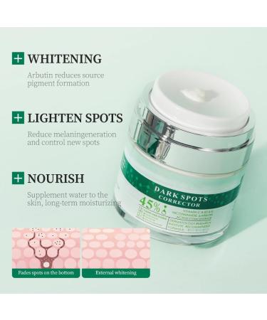 Go Ho Dark Spots Corrector - Vitamin C & B5 Skin Whitening Cream for Body & Intimate Areas Dark Spot Remover for Face - 1.7oz - Buy Online on GoSupps.com