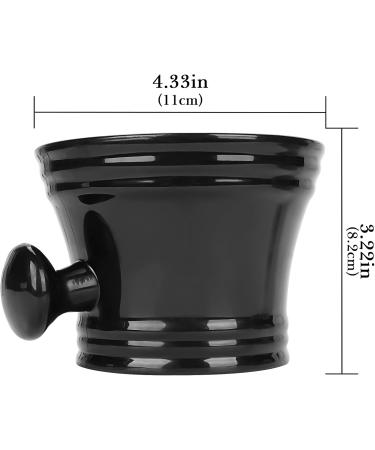 Linkidiea Men's Black Plastic Razor Cup with Handle - Deep Size Structured Wet Shaving Factory Quality - Buy Online on GoSupps.com