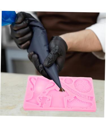 STOBOK Silicone Baking Mold Sports Shoes Sports Ball Theme Mold Soft Cake Mold Supple Fondant molds Chewing Gum Trophy aldult Decorate Football kit Chocolate Adult molds - Buy Online on GoSupps.com