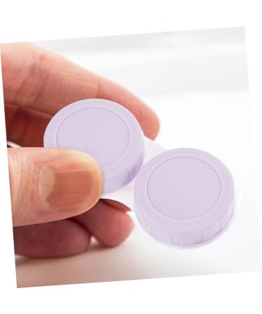 JECOMPRIS Contact Lens Container | Travel-Friendly Organizer for Eyes | Violet Storage Case - 7.2x5.8x2cm - Buy Online on GoSupps.com
