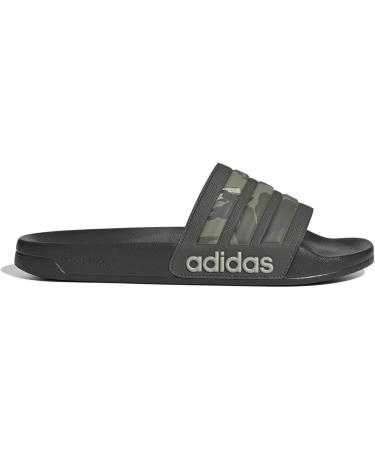 Buy adidas Unisex Adilette Shower Slides 44 2/3 EU - Shadow Olive Putty Grey Olive Strata | International Shipping Available - Buy Online on GoSupps.com