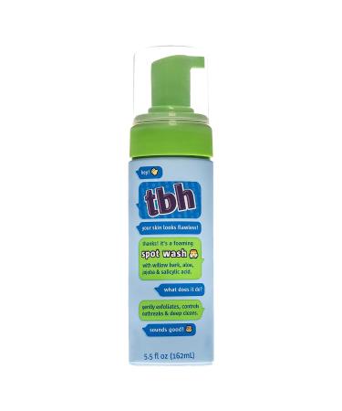 TBH Kids Spot Foam Face Wash - Daily Acne Kids Face Wash - Gentle Natural Formula - Sulfate Paraben Free- 5.5 oz Spot Face Wash