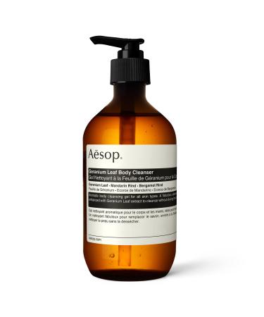 Aesop Geranium Leaf Body Cleanser | 17.99 oz Body Wash with Geranium Leaf | Gentle Cleanser | Alcohol-Free  Gluten-Free & Vegan Body Cleanser