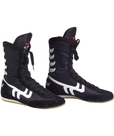 Day Key Wrestling Boots - Rubber Sole Combat Training Shoes for Men, Women, and Kids (Size 8.5) - Black - Buy Online on GoSupps.com