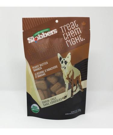 Slobbers Organic Dog Treats - Peanut Butter Bananza 200g