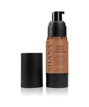 SHANY Perfect Canvas Liquid Foundation - Paraben Free/Talc Free/Oil Free - 30ml - DC1 DARK COOL 1 - Buy Online on GoSupps.com