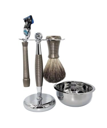 Magyfosia Men's Care Set: 5-Layer Fusion Razor Red Casting Handle Hair Brush & Shaving Bowl - Luxurious Birthday Gift for Men - Buy Online on GoSupps.com