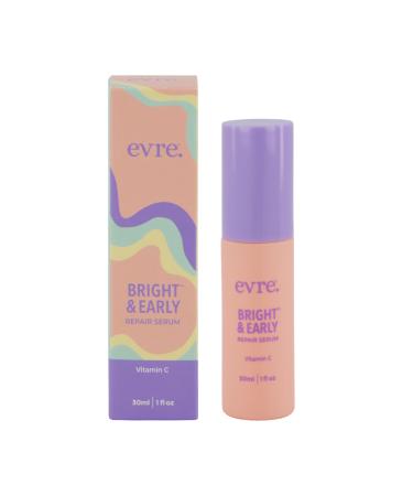 Evre Bright & Early Teen Vitamin C Repair Serum Brightens Hydrates & Evens Skin Tone Natural Cruelty-Free & Palm-Free Great for Sensitive Skin 1 Fl Oz